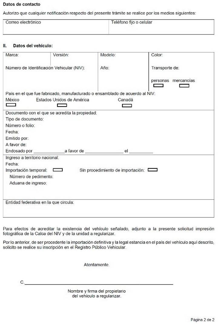 Regularización de autos “chocolate” será bajo protesta de decir la verdad:  DOF