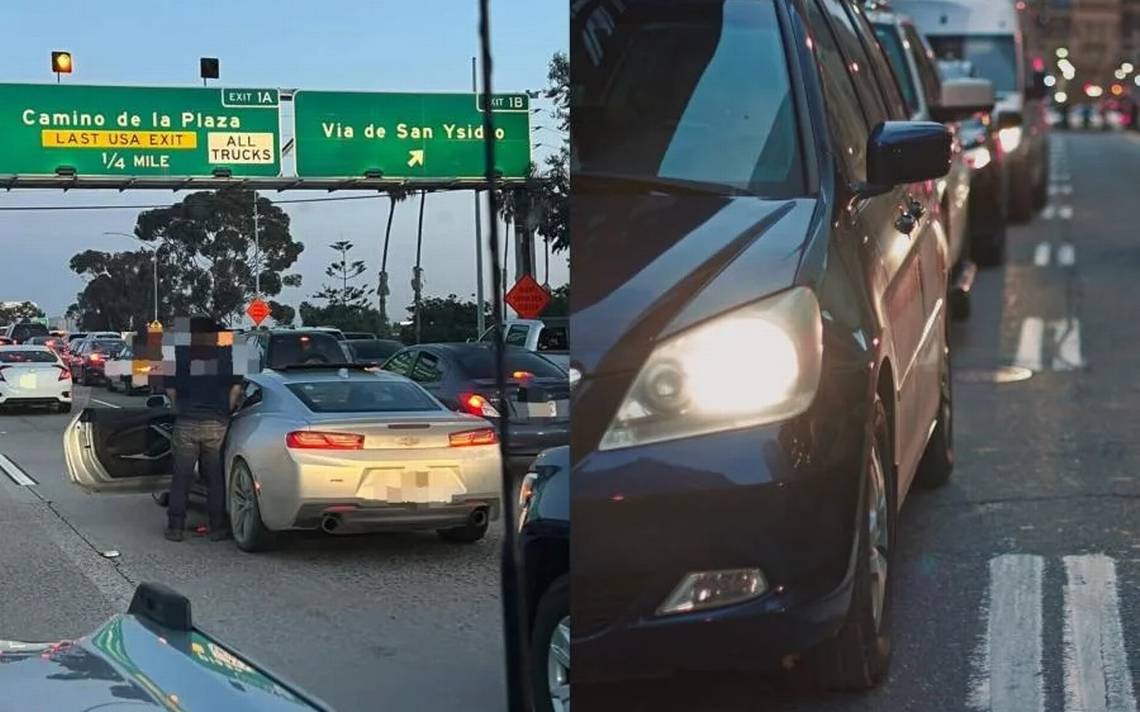 Se orina en medio de la calle ante caos vial para salir de San Diego a  Tijuana; se hace viral - La Voz de la Frontera | Noticias Locales,  Policiacas, sobre México,