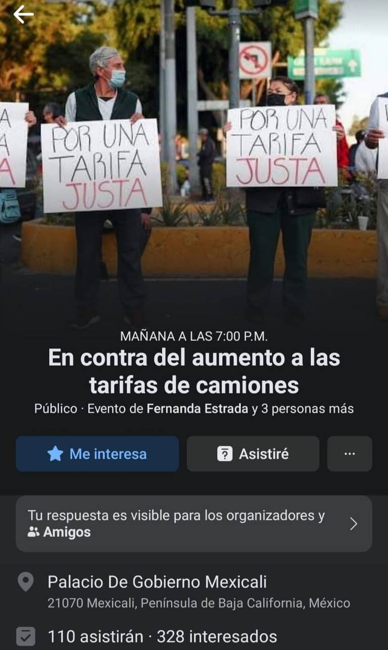 Convocan a protesta contra alza al transporte público - La Voz de la  Frontera | Noticias Locales, Policiacas, sobre México, Mexicali, Baja  California y el Mundo